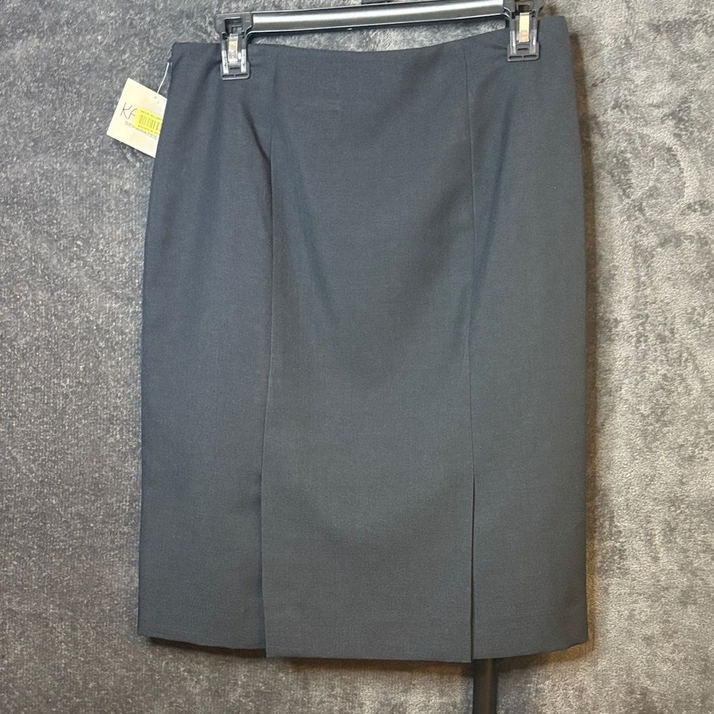Kasper Dark Gray Pencil Skirt - Picture 3 of 8